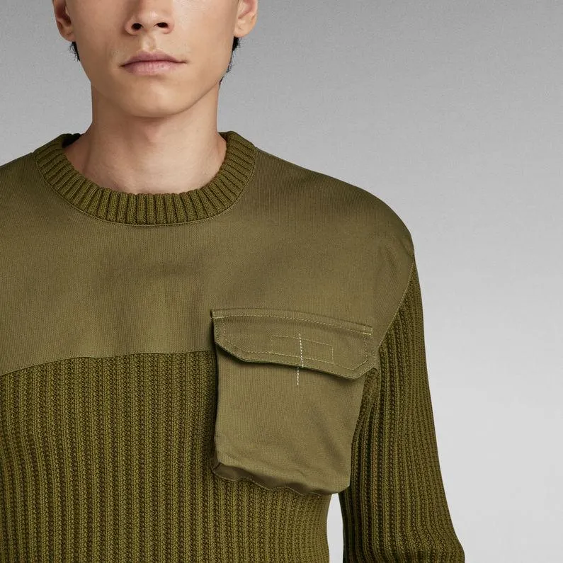 Army Knitted Sweater