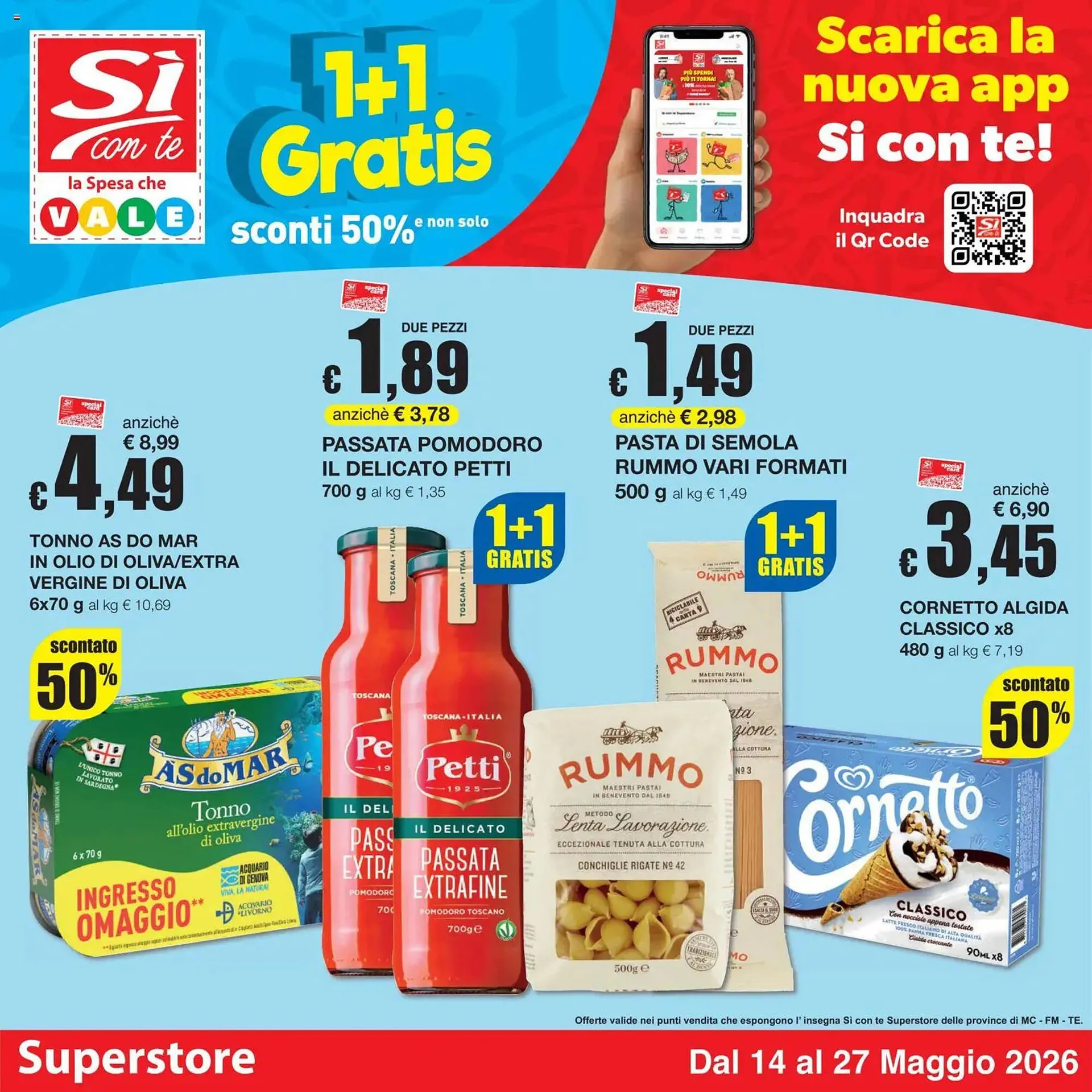 Volantino Sì con te da 14 maggio a 27 maggio di 2026 - Pagina del volantino 1