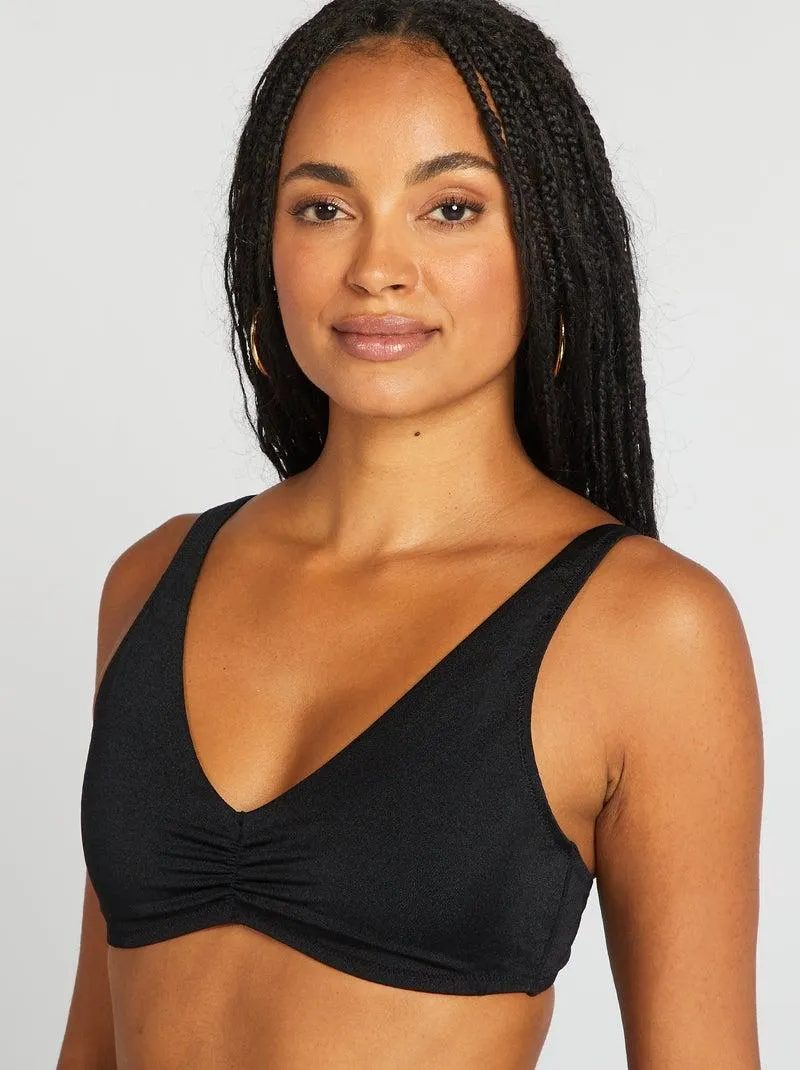 Reggiseno bikini sportivo - nero