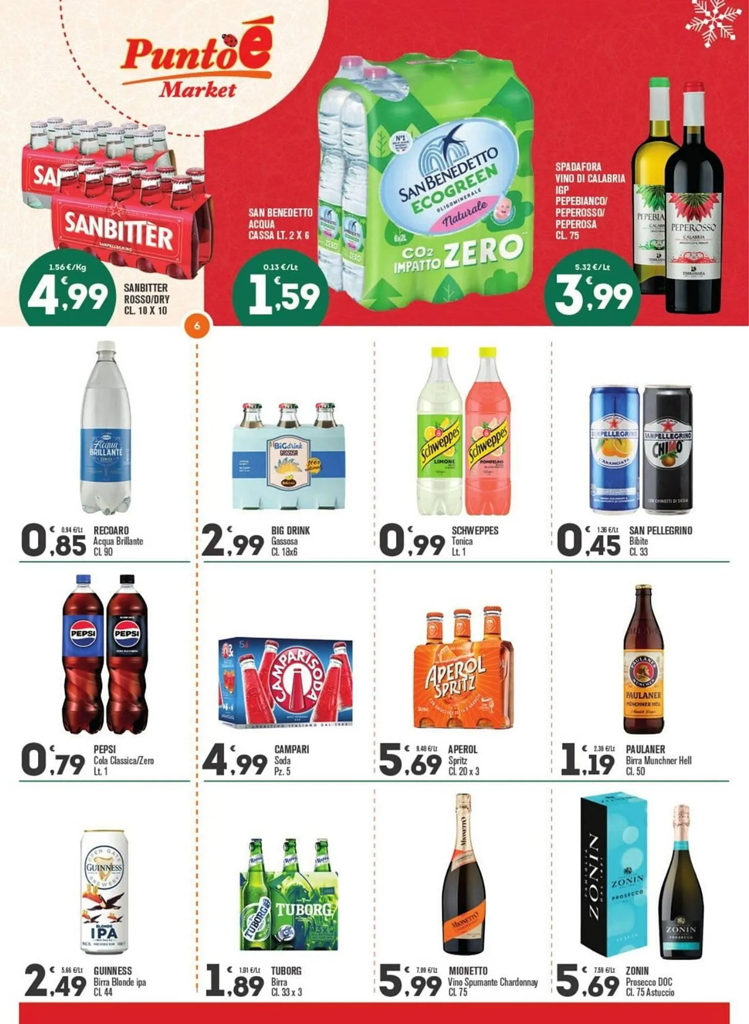 Volantino Punto é market da 22 dicembre a 4 gennaio di 2026 - Pagina del volantino 6