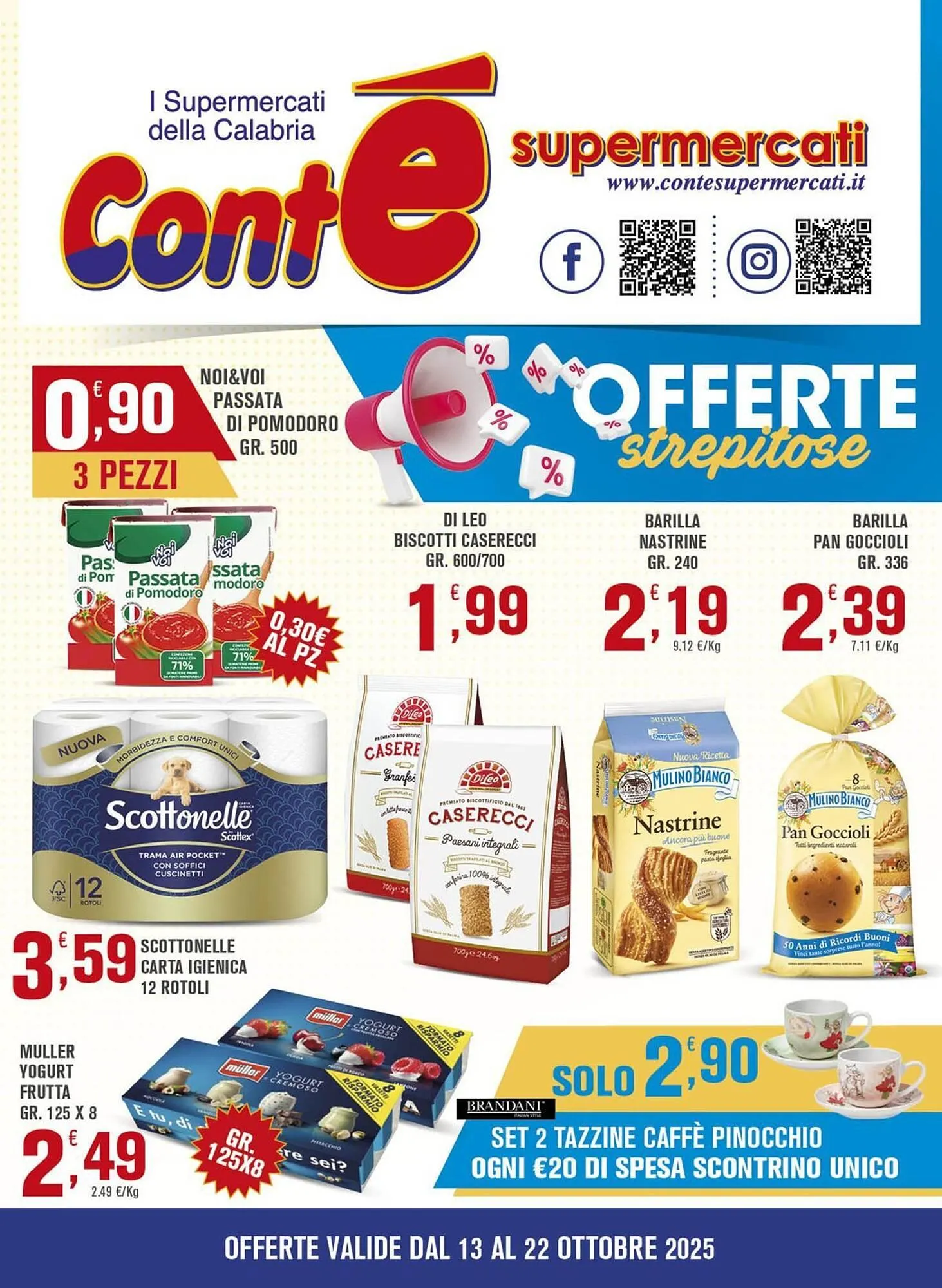 Volantino Conté Supermercati da 13 ottobre a 22 ottobre di 2025 - Pagina del volantino 1