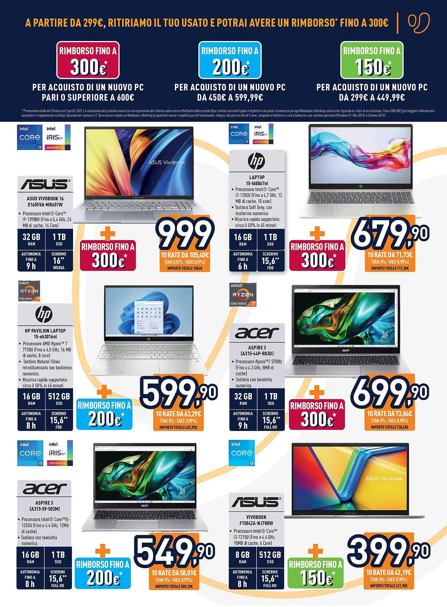 Volantino Unieuro da 19 marzo a 2 aprile di 2025 - Pagina del volantino 3