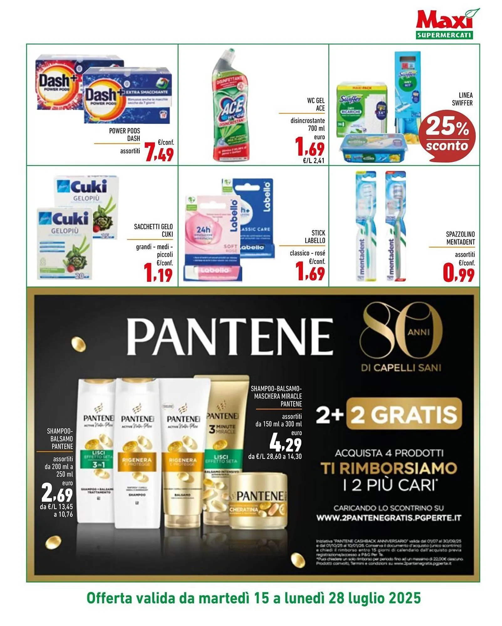 Volantino Maxi Supermercati da 15 luglio a 28 luglio di 2025 - Pagina del volantino 15