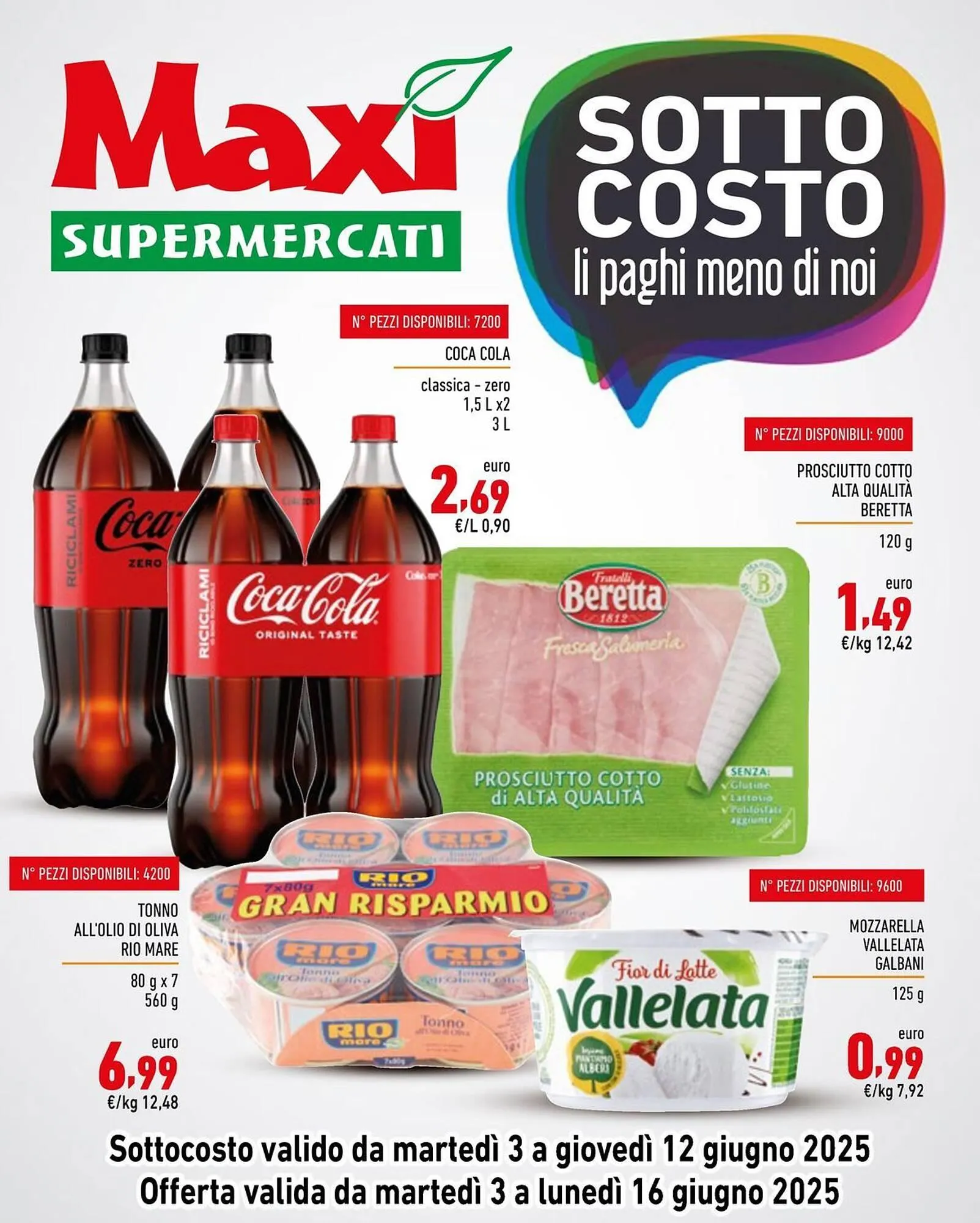 Volantino Maxi Supermercati da 3 giugno a 16 giugno di 2025 - Pagina del volantino 1