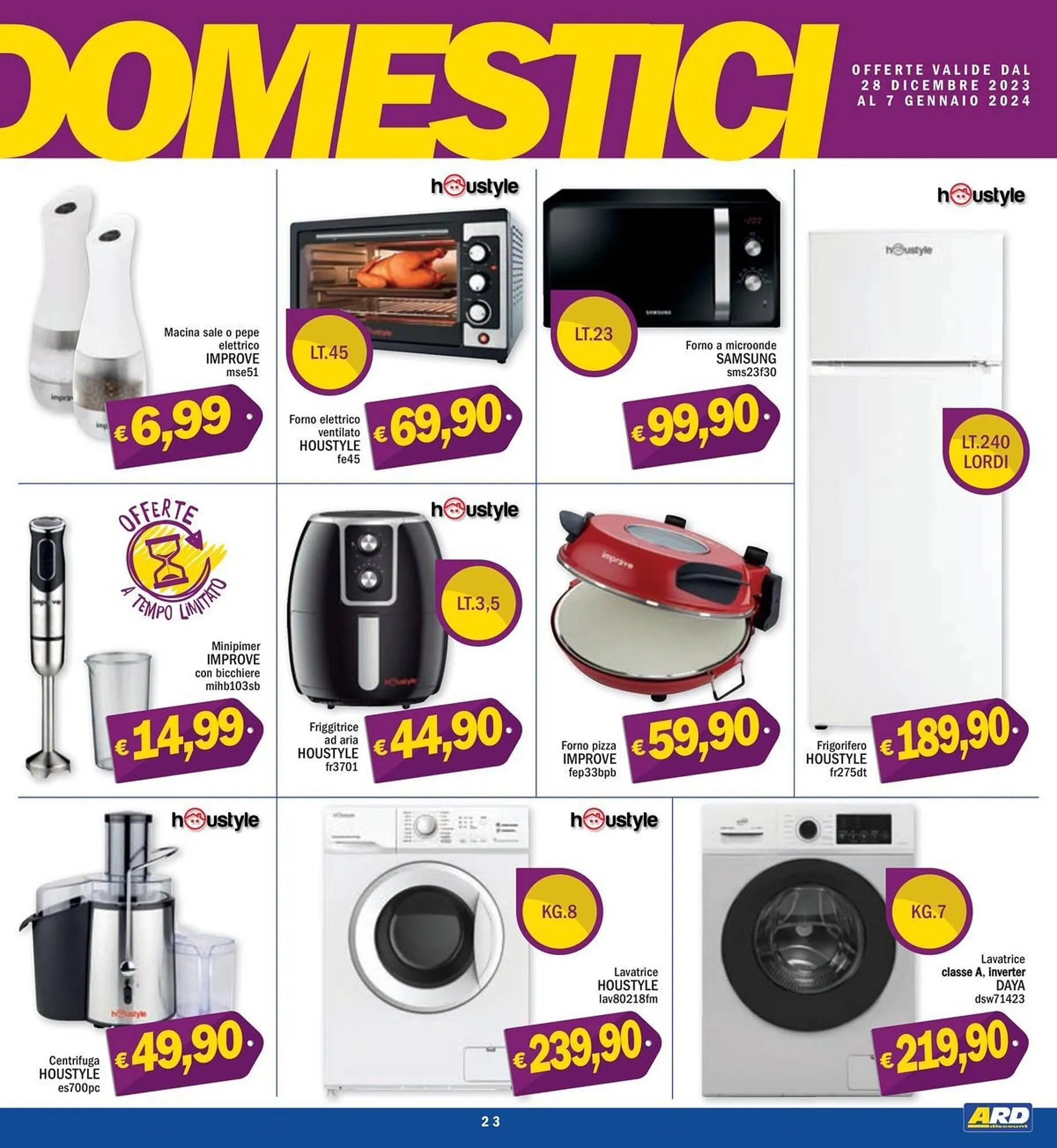 Volantino Ard Discount da 28 dicembre a 7 gennaio di 2024 - Pagina del volantino 23