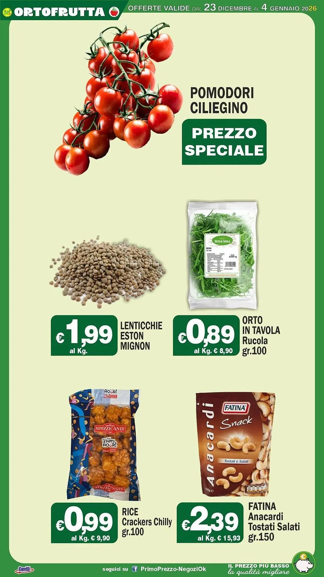 Volantino Primo Prezzo da 23 dicembre a 4 gennaio di 2026 - Pagina del volantino 20