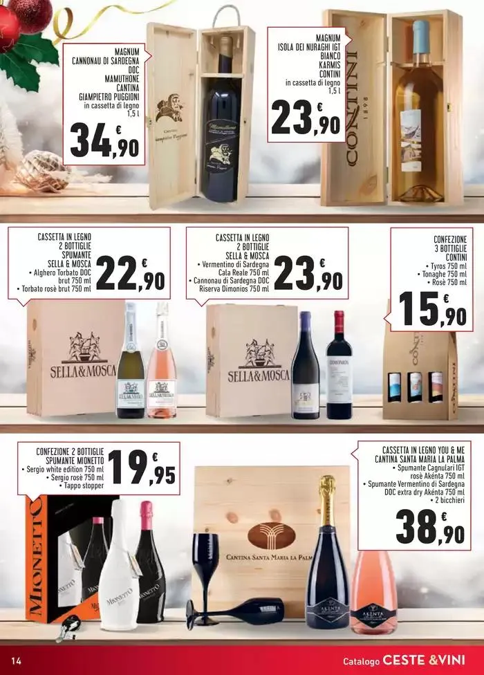 Catalogo ceste e vini da 5 novembre a 24 dicembre di 2024 - Pagina del volantino 14