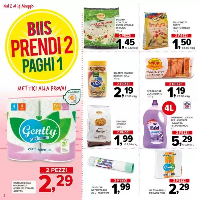 Prendi 2, paghi 1 da 2 maggio a 14 maggio di 2025 - Pagina del volantino 2