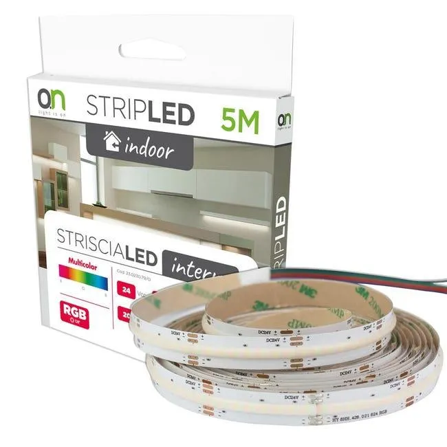 Striscia led neon 5m luce bianco caldo