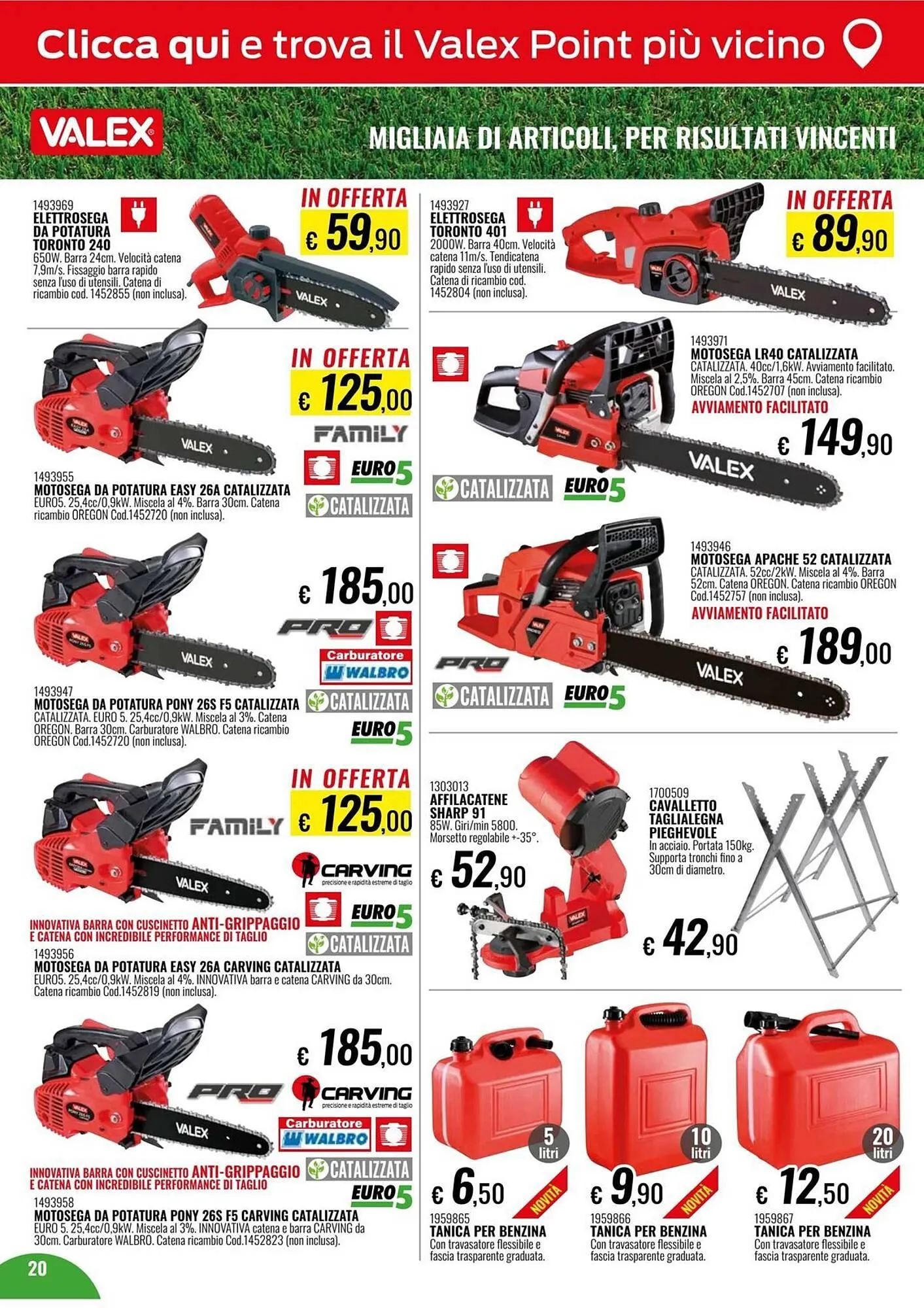 Volantino Valex da 13 gennaio a 22 marzo di 2026 - Pagina del volantino 20