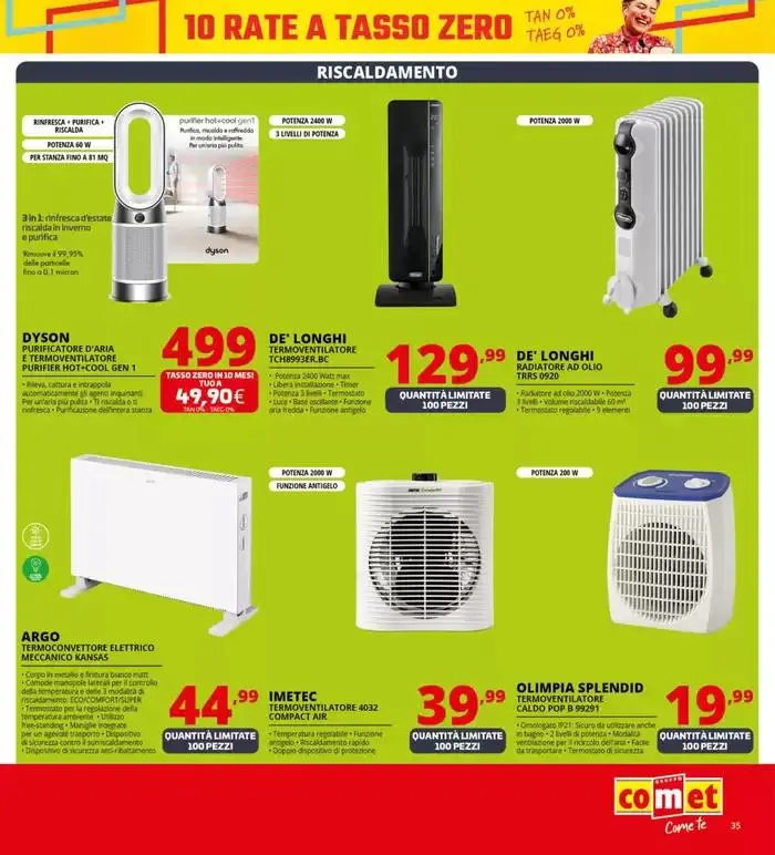 10 rate a tasso zero da Comet! da 10 ottobre a 20 ottobre di 2024 - Pagina del volantino 35