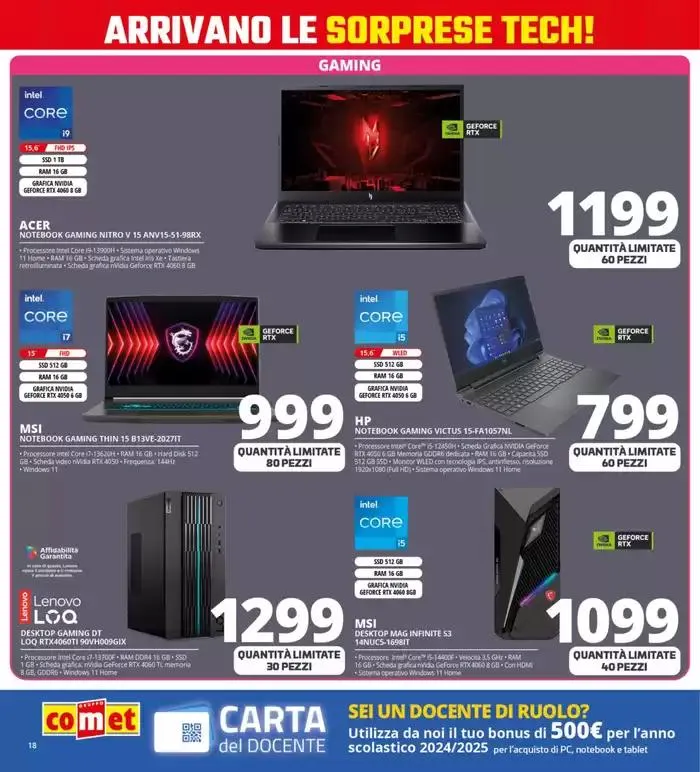 Sorprese tech da Comet! da 17 aprile a 28 aprile di 2025 - Pagina del volantino 18