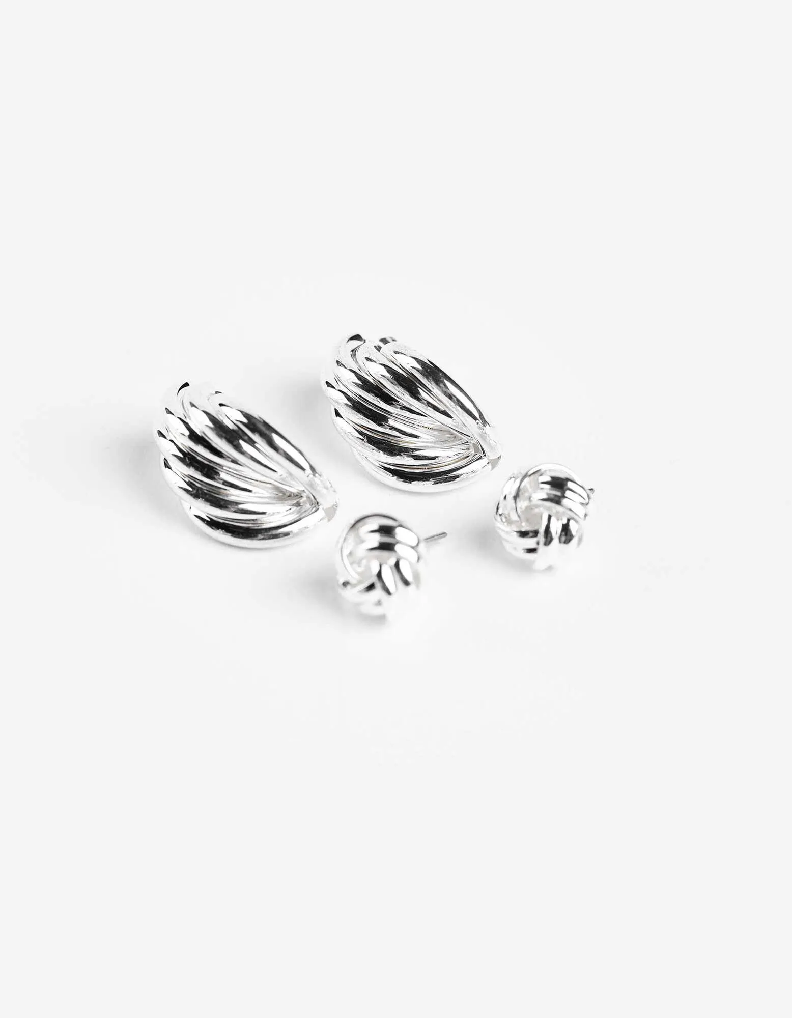 Orecchini - Confezione doppia - argento