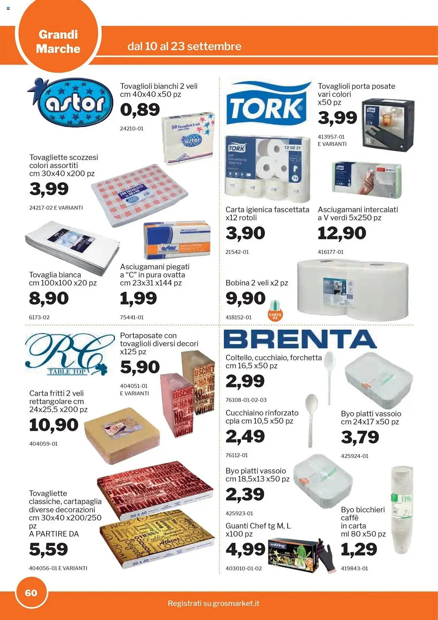 Volantino GrosMarket da 10 settembre a 23 settembre di 2025 - Pagina del volantino 60