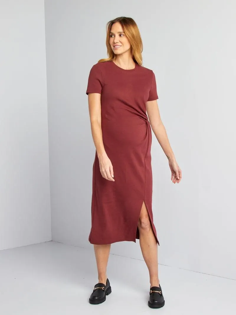 Vestito midi premaman - ROSSO