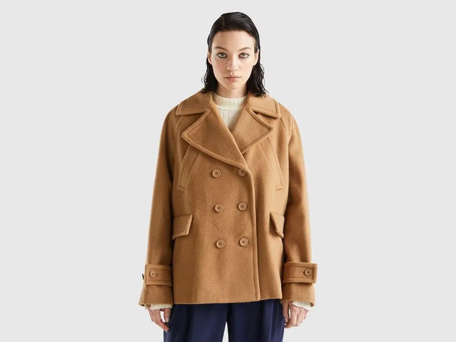 Cappotto corto doppiopetto