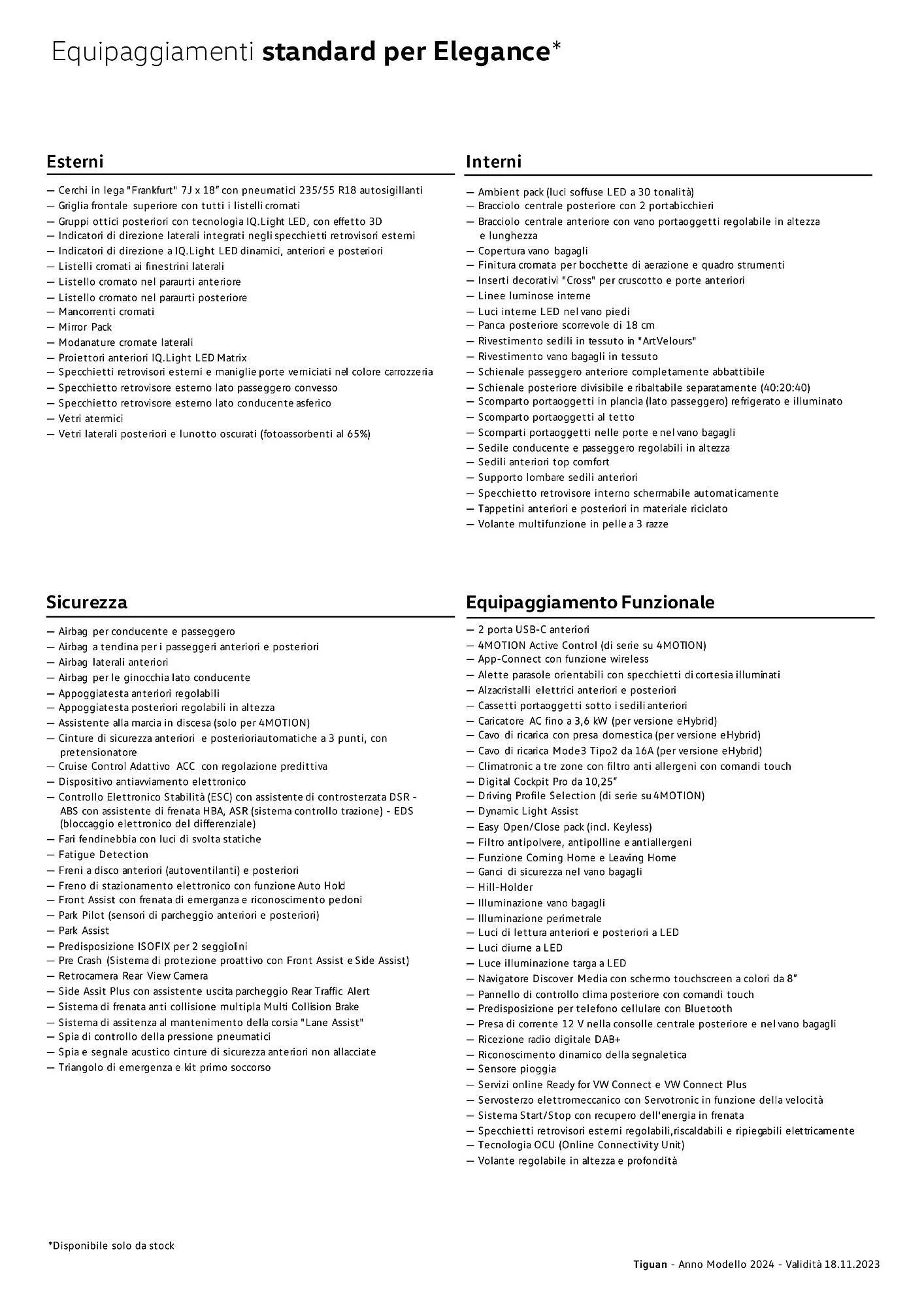 Volantino Volkswagen Tiguan e Tiguan eHybrid da 3 gennaio a 4 gennaio di 2025 - Pagina del volantino 14