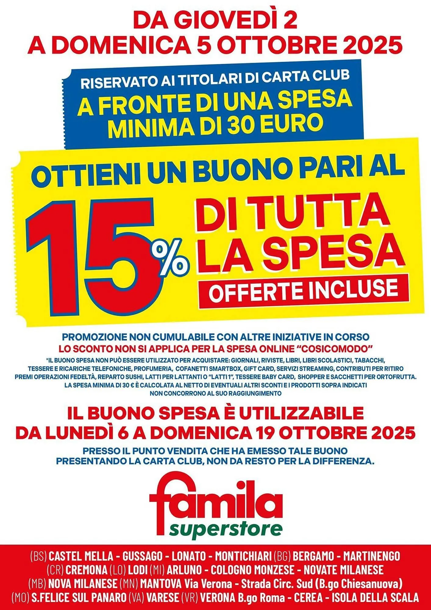 Volantino Famila Superstore da 2 ottobre a 5 ottobre di 2025 - Pagina del volantino 2