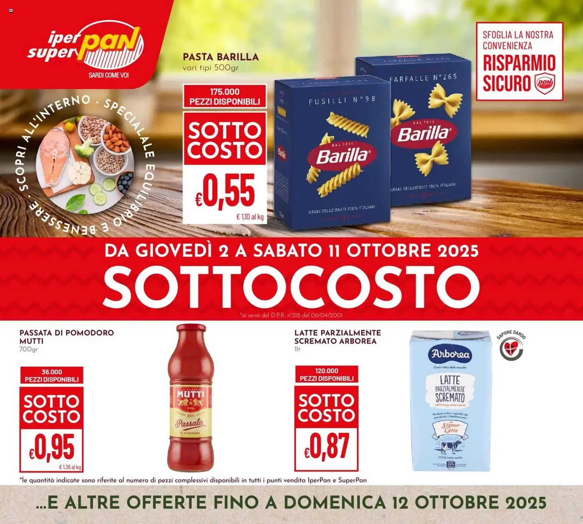 Volantino Pan da 2 ottobre a 12 ottobre di 2025 - Pagina del volantino 1