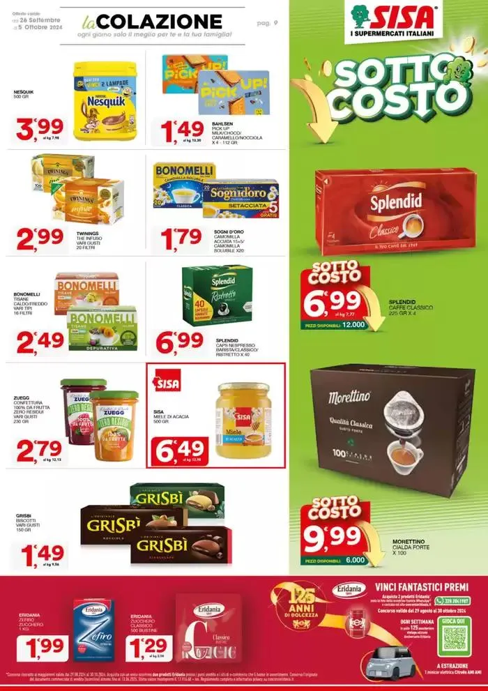 Sottocosto da 26 settembre a 5 ottobre di 2024 - Pagina del volantino 9