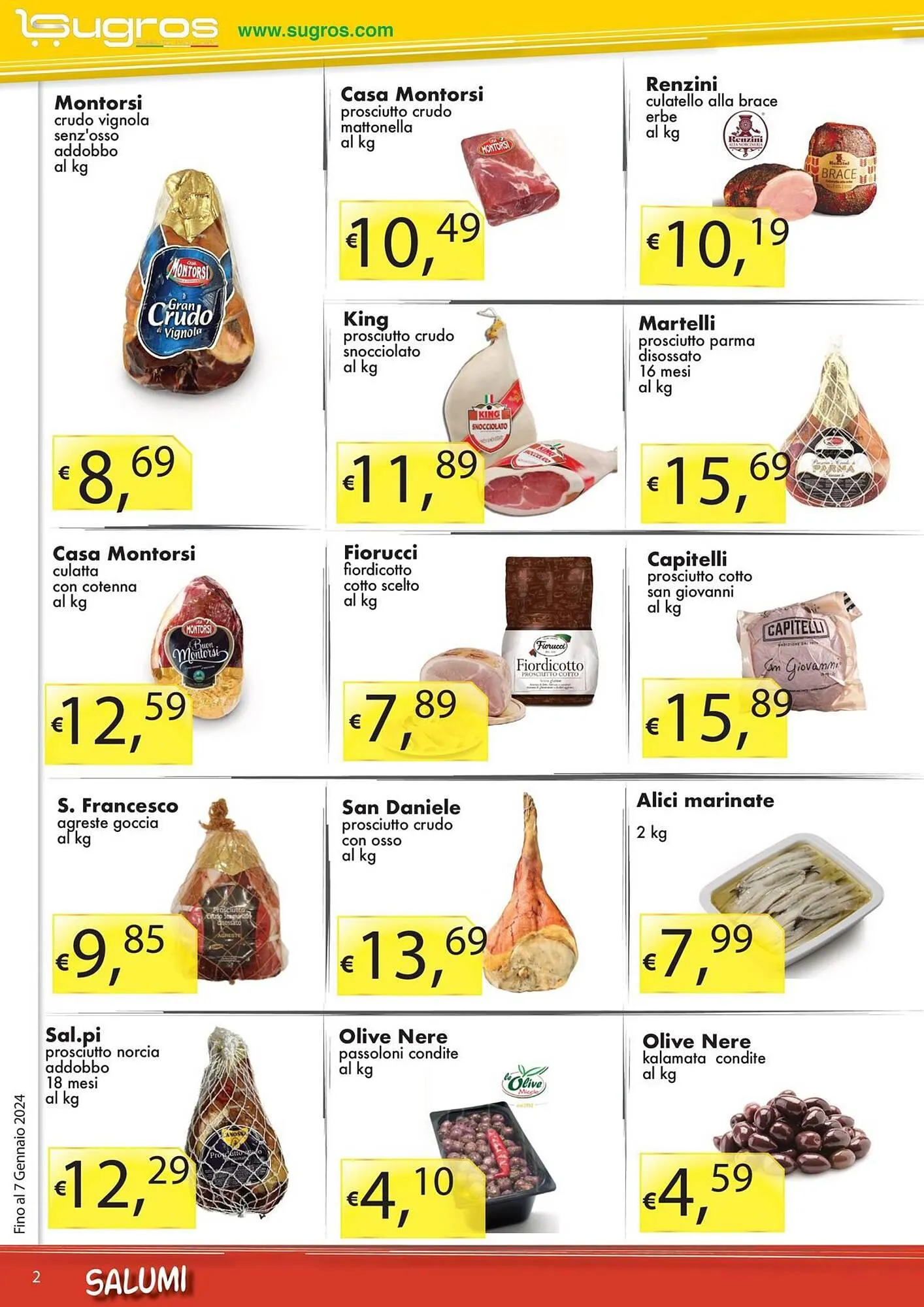 Volantino Sugros da 3 gennaio a 7 gennaio di 2024 - Pagina del volantino 2