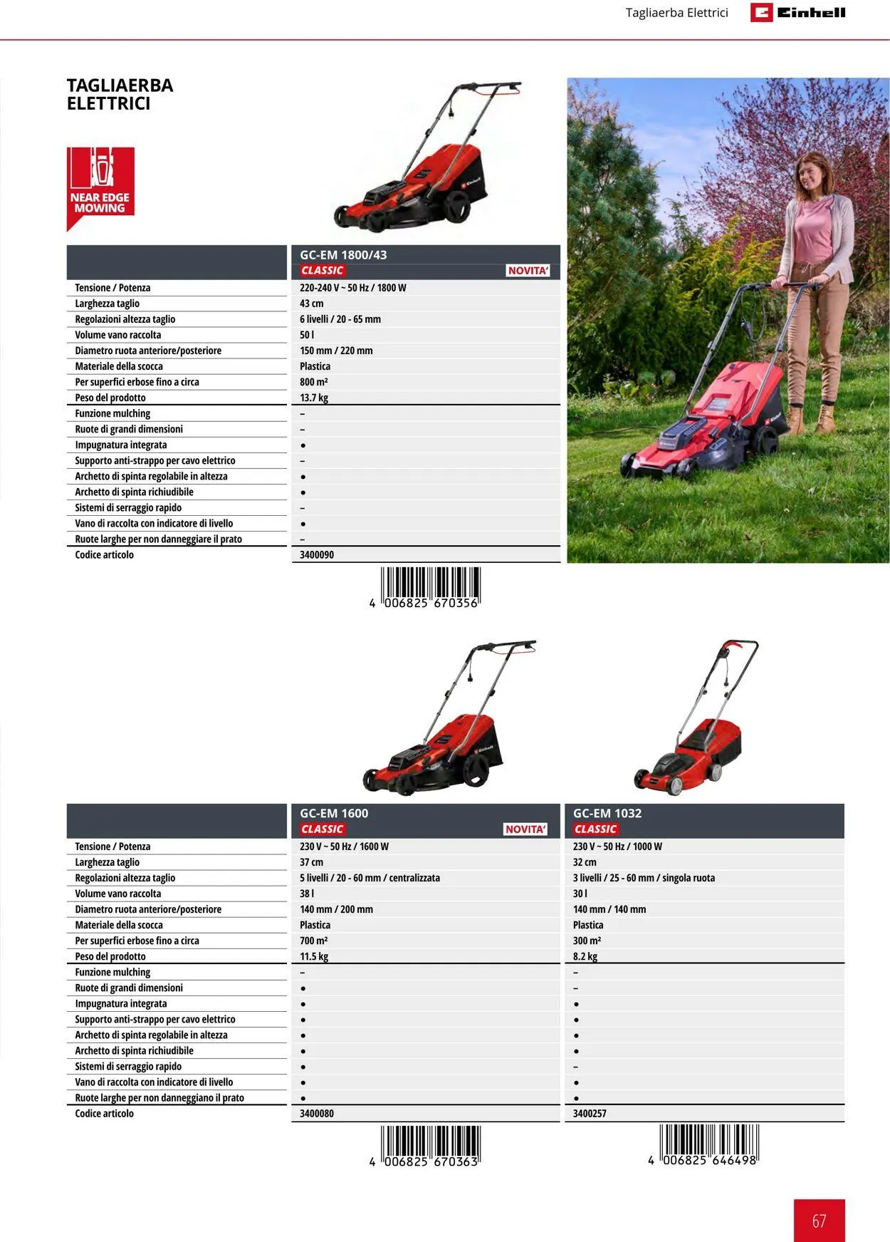 Einhell da 17 giugno a 17 settembre di 2025 - Pagina del volantino 67