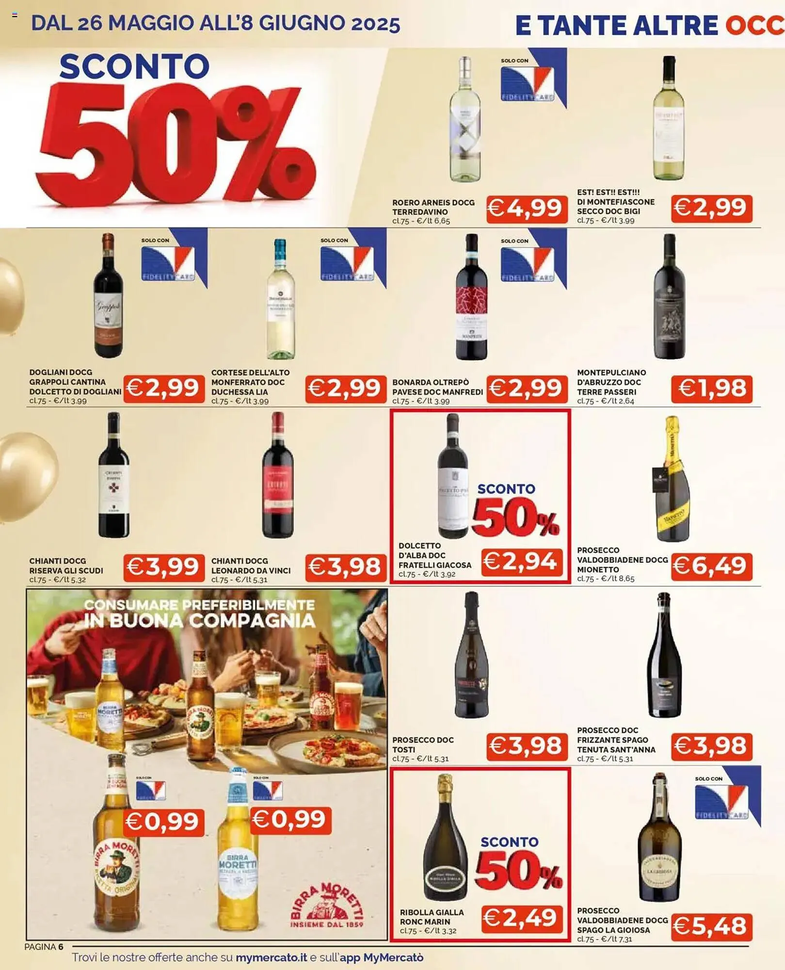 Volantino Mercatò da 26 maggio a 22 giugno di 2025 - Pagina del volantino 6