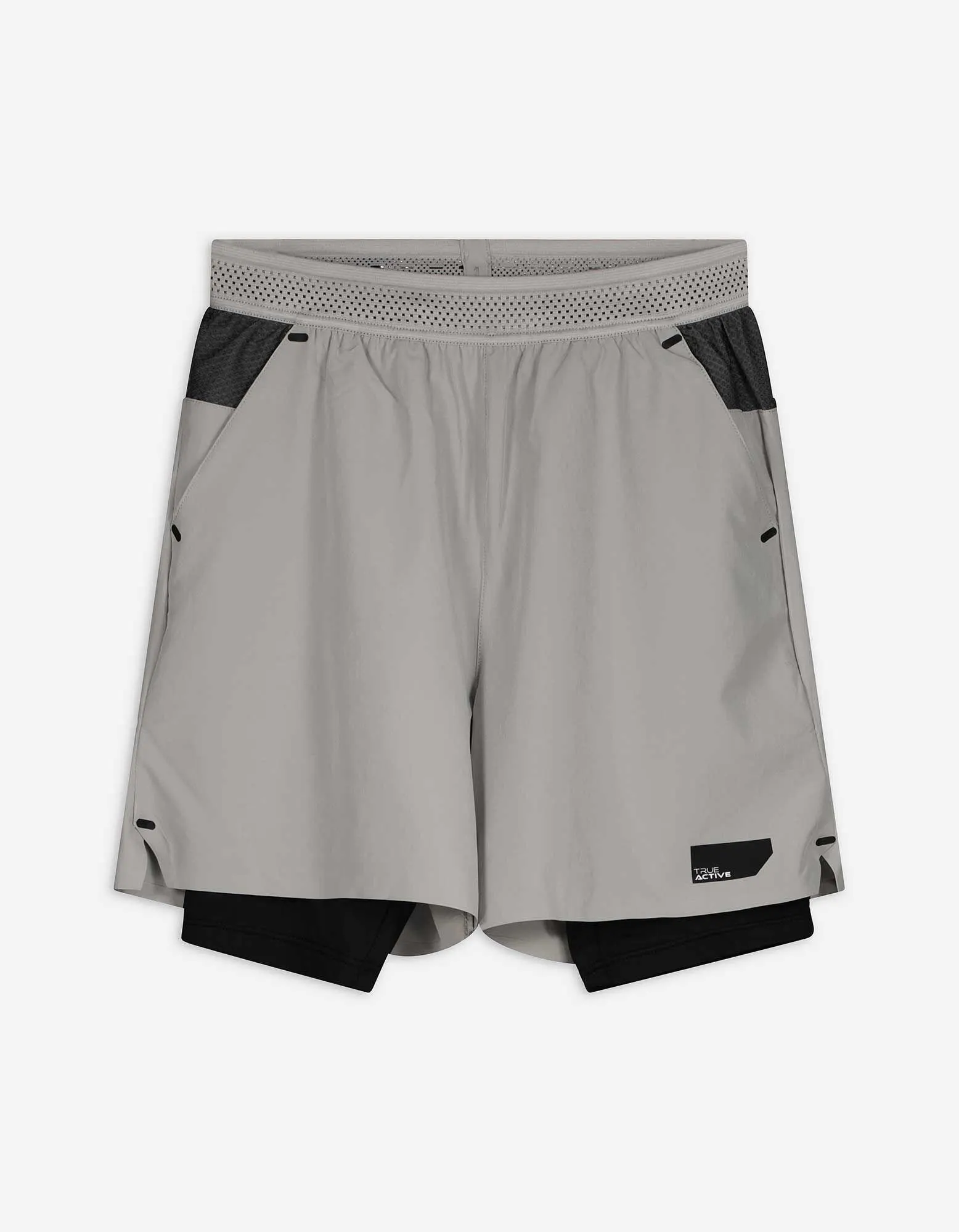 Pantaloncini - Inserti a contrasto - grigio