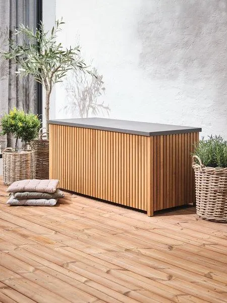 Contenitore per cuscini esternoBEDER L133xH61xP54 legno duro