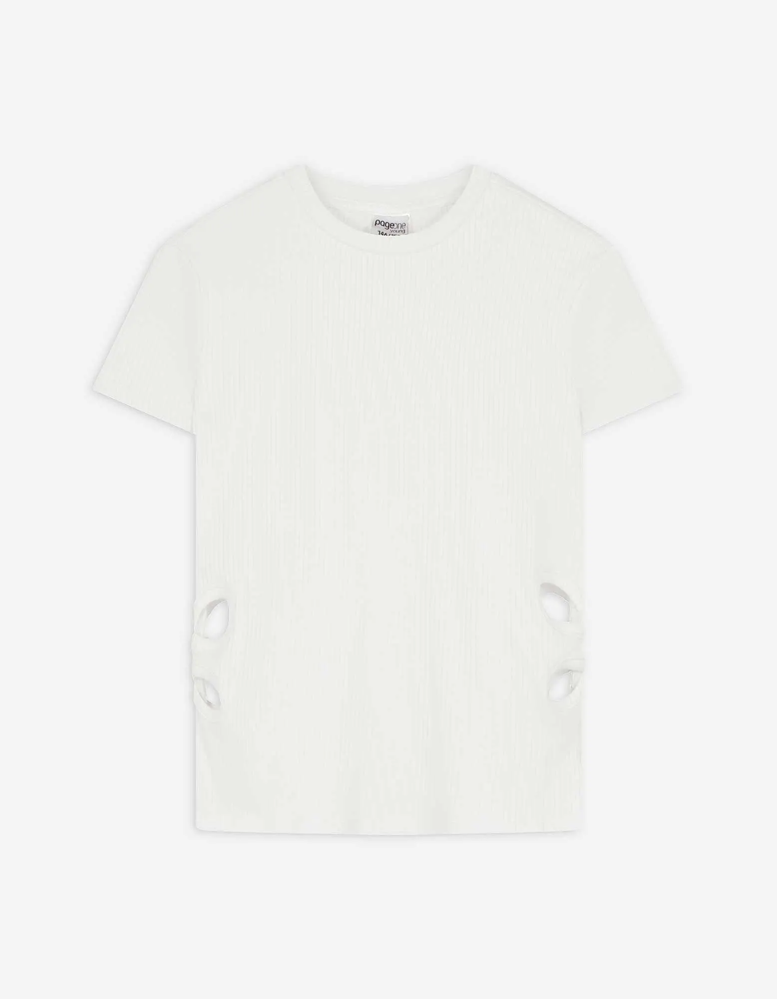 Maglia - Intagli - bianco