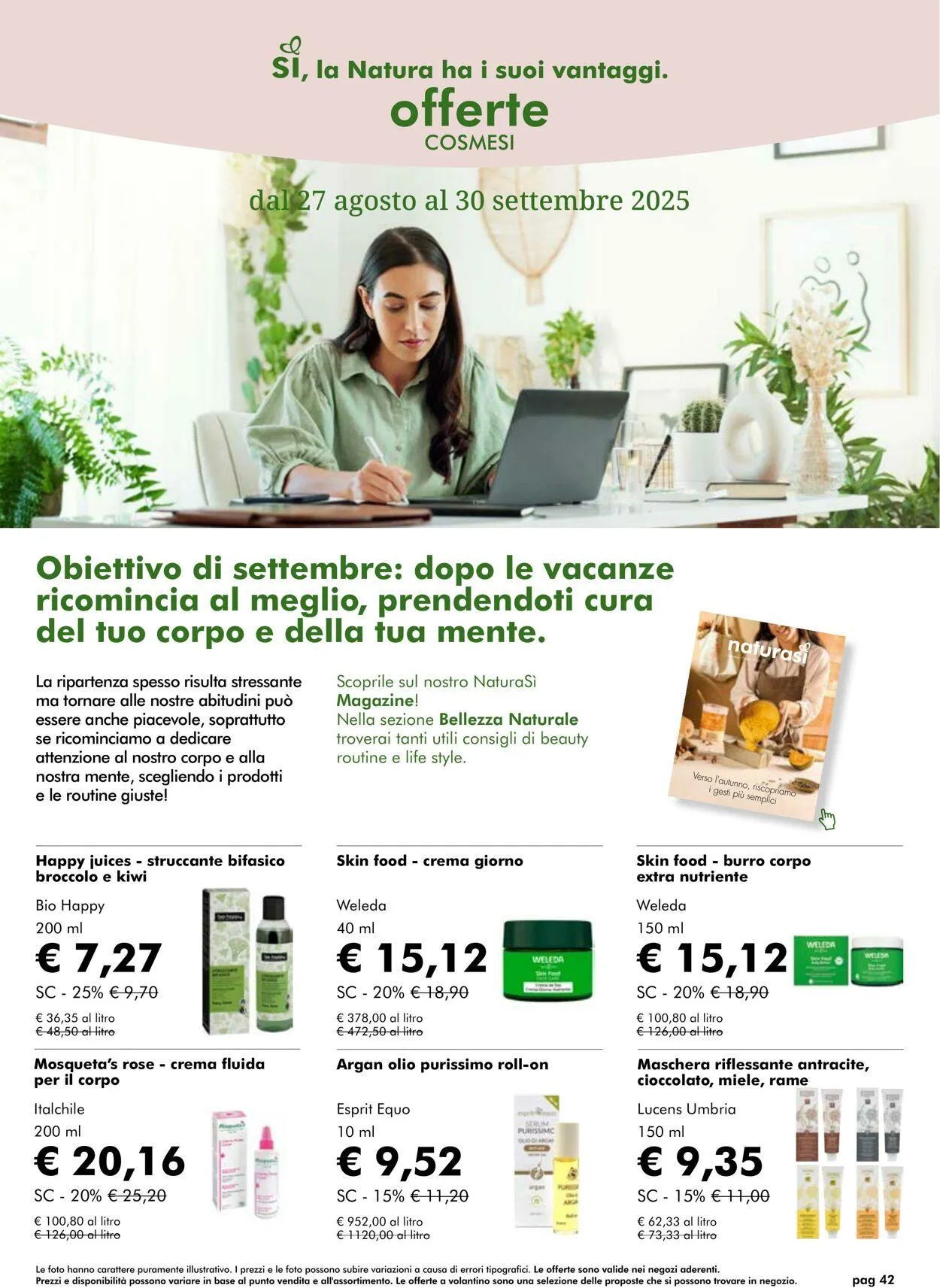Natura Sì Volantino attuale da 25 settembre a 9 ottobre di 2025 - Pagina del volantino 42