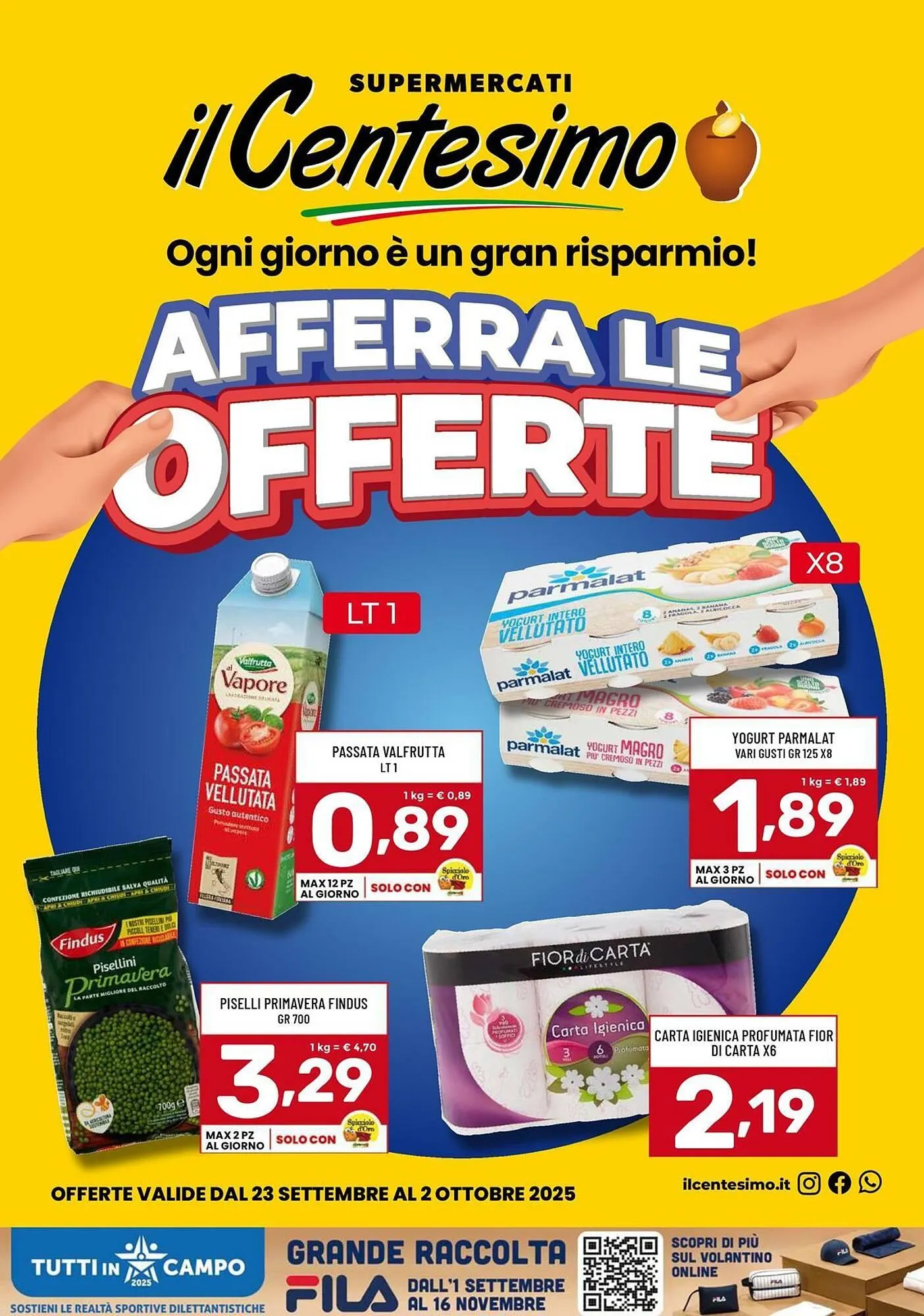 Volantino Il Centesimo da 23 settembre a 2 ottobre di 2025 - Pagina del volantino 1