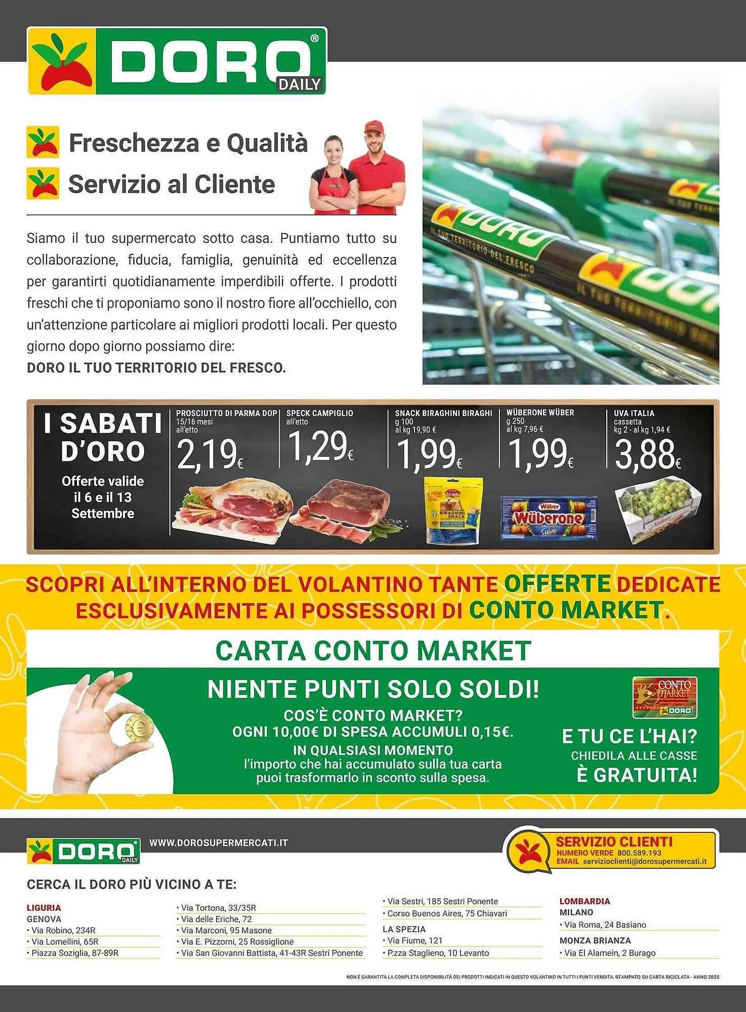 Volantino Doro Supermercati da 2 settembre a 14 settembre di 2025 - Pagina del volantino 8