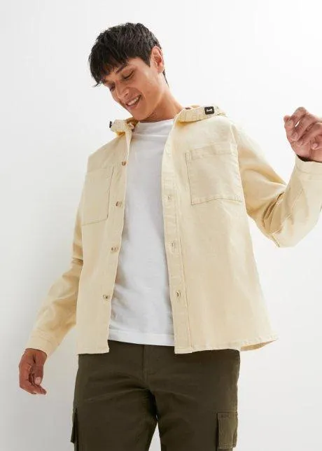 Giacca-camicia con cappuccio