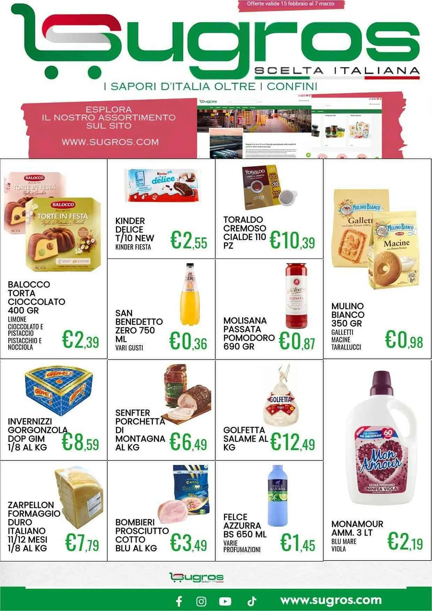Volantino Sugros da 15 febbraio a 7 marzo di 2026 - Pagina del volantino 1