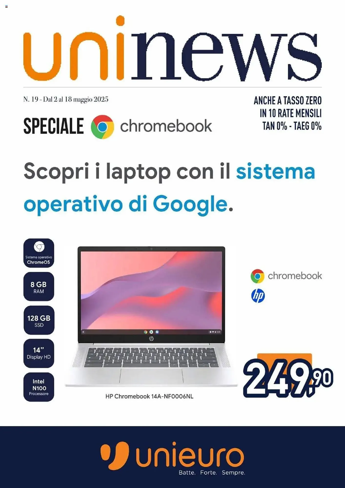 Volantino Unieuro da 2 maggio a 18 maggio di 2025 - Pagina del volantino 1