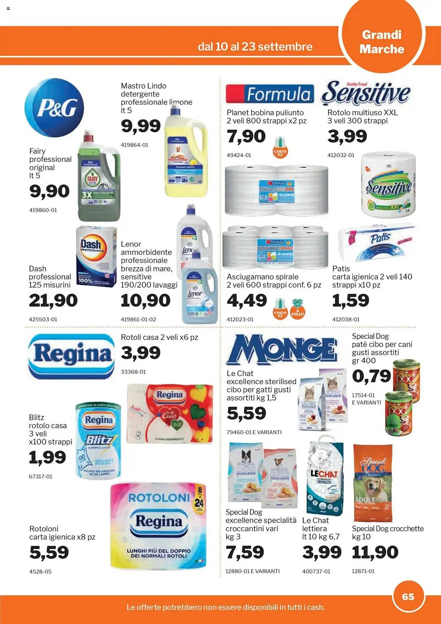 Volantino GrosMarket da 10 settembre a 23 settembre di 2025 - Pagina del volantino 65