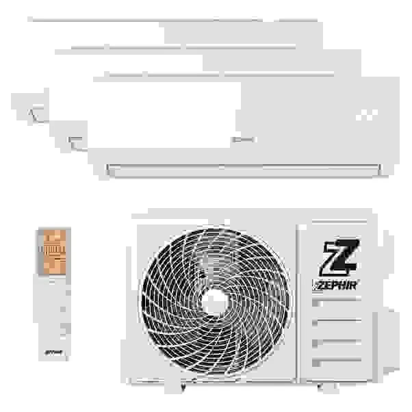 Condizionatore zephir trial 9000+9000+12000 btu ztrio my25 wifi eer 3,23 cop 3,71 a++/a+