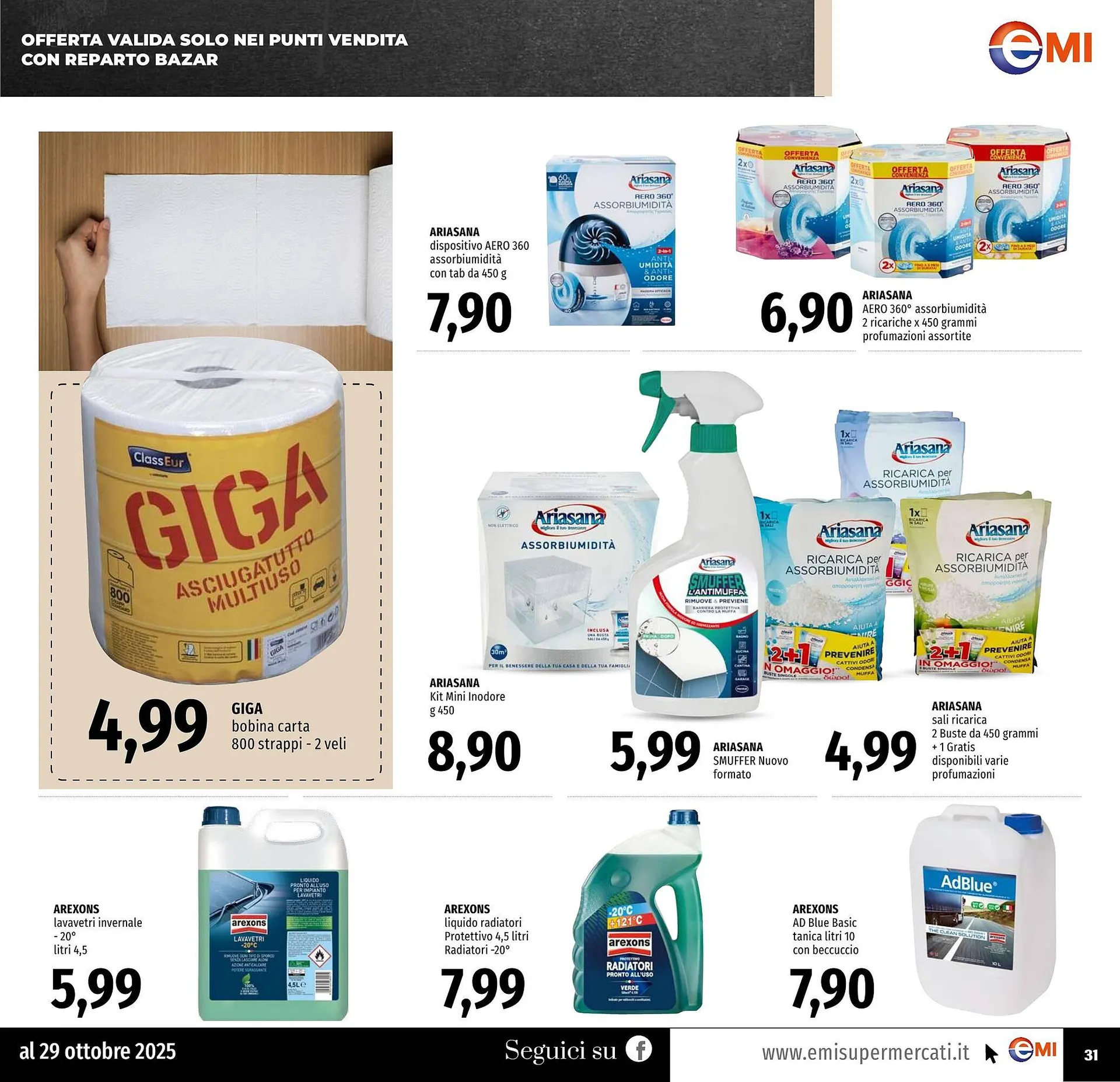 Volantino Emi Supermercati da 16 ottobre a 29 ottobre di 2025 - Pagina del volantino 31
