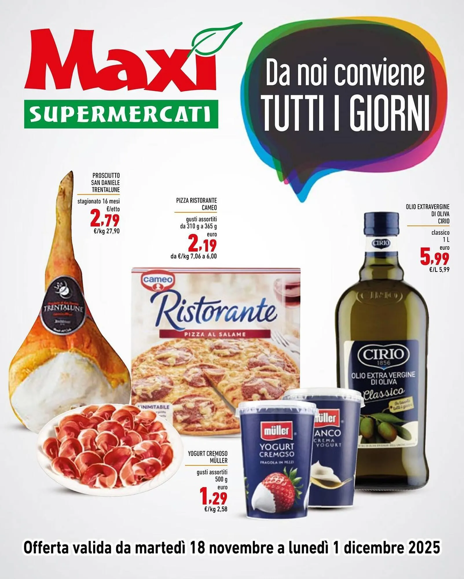 Volantino Maxi Supermercati da 18 novembre a 1 dicembre di 2025 - Pagina del volantino 1