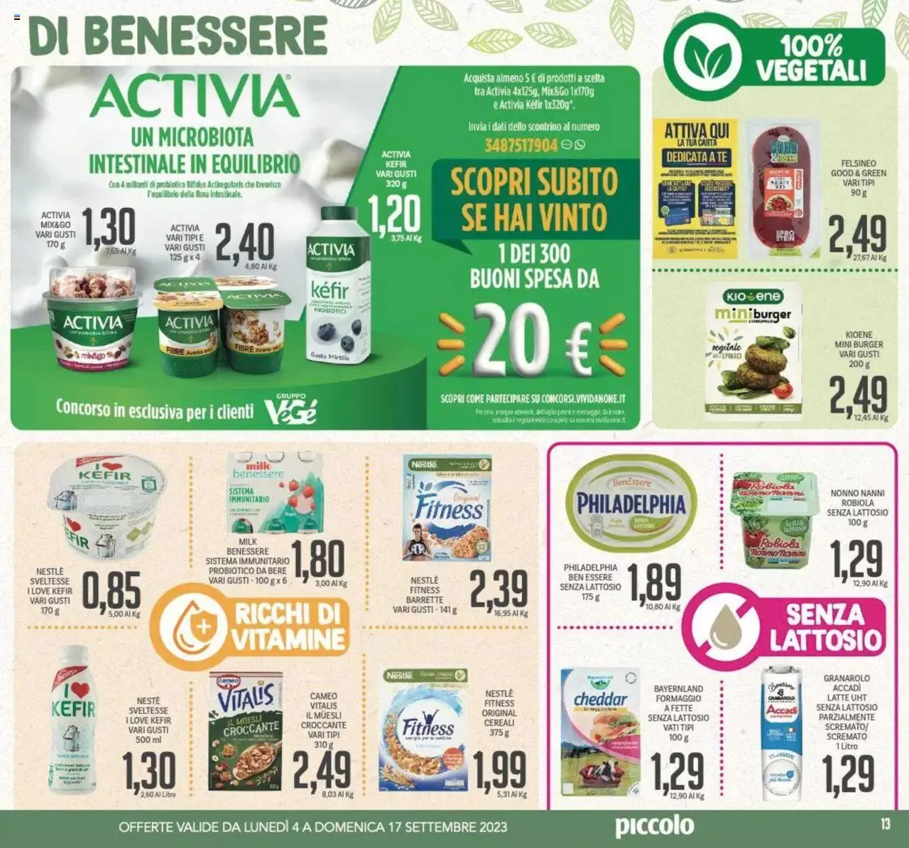 Volantino Piccolo da 4 settembre a 17 settembre di 2023 - Pagina del volantino 13