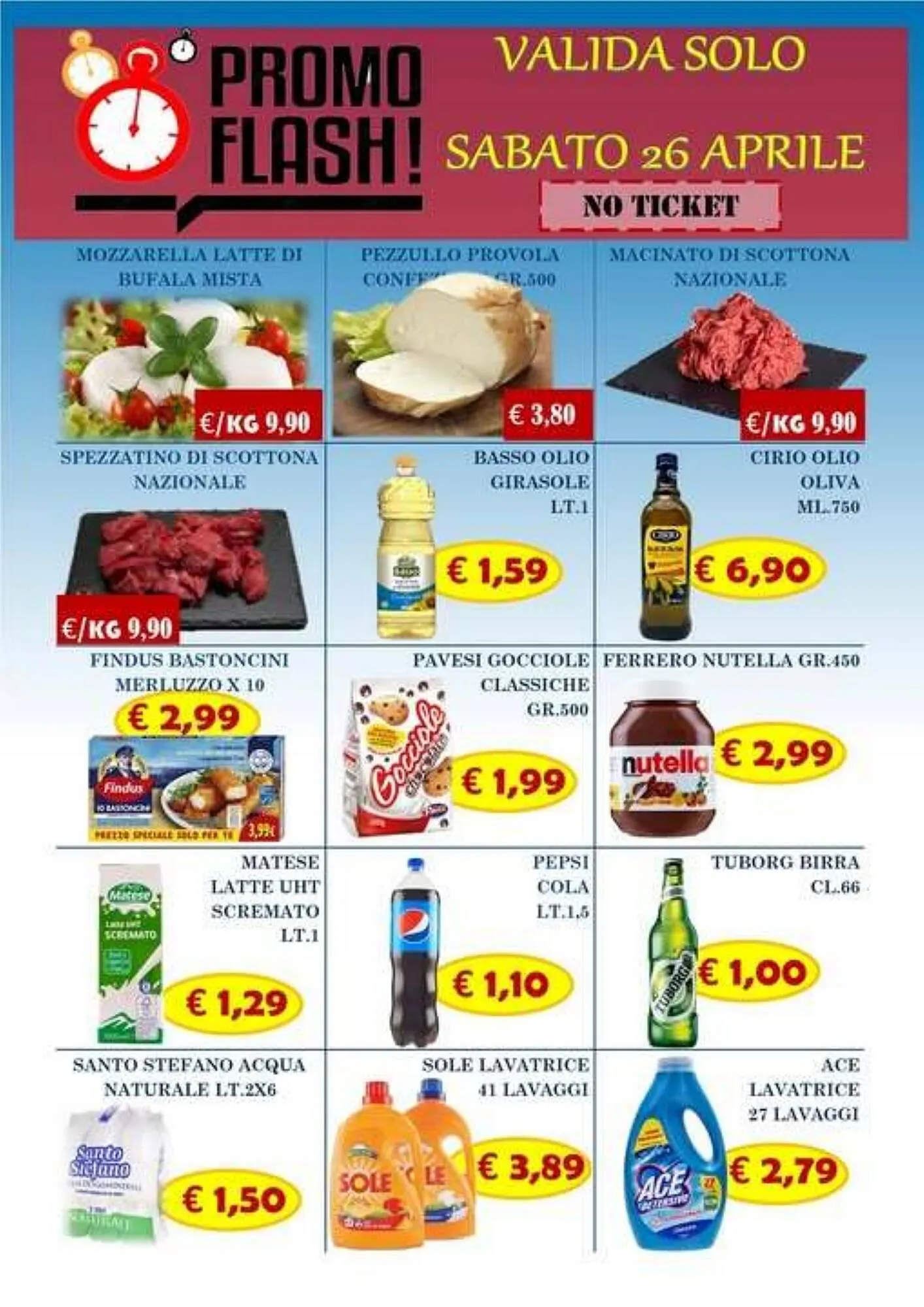 Volantino Supermercato Azzurro - 1