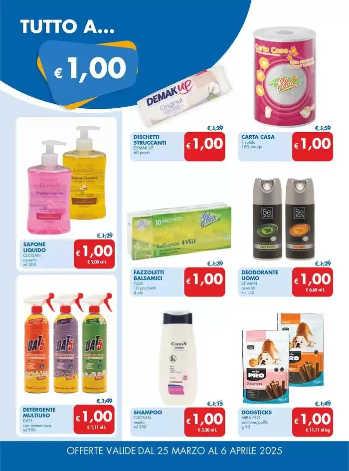 Tutto a... €1,00 €2,00 €3,00 da 25 marzo a 6 aprile di 2025 - Pagina del volantino 4