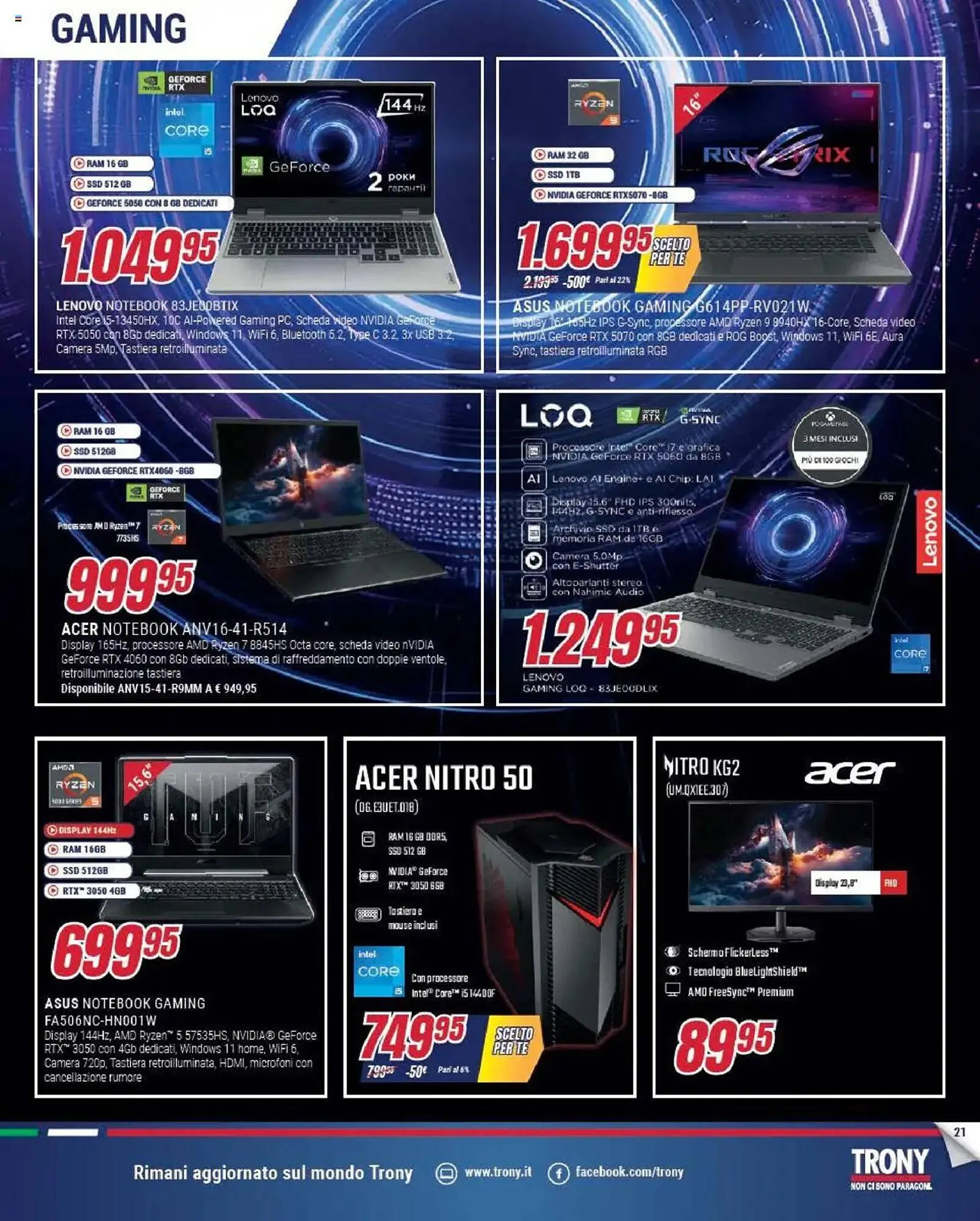 Volantino Trony da 17 ottobre a 29 ottobre di 2025 - Pagina del volantino 21