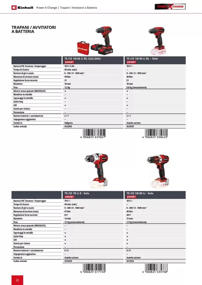 Elettroutensili 2025 da 11 febbraio a 31 dicembre di 2025 - Pagina del volantino 48