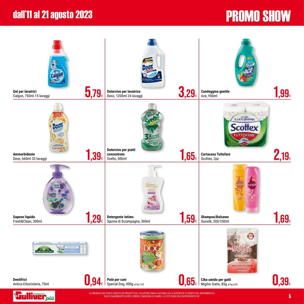 Gulliver Volantino attuale da 11 agosto a 21 agosto di 2023 - Pagina del volantino 5