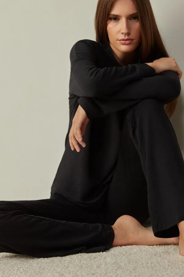 Pantalone a Sigaretta Thermal con Cashmere