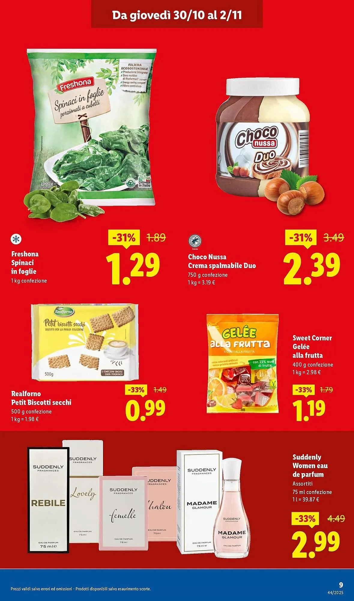 Volantino Lidl da 30 ottobre a 2 novembre di 2025 - Pagina del volantino 9