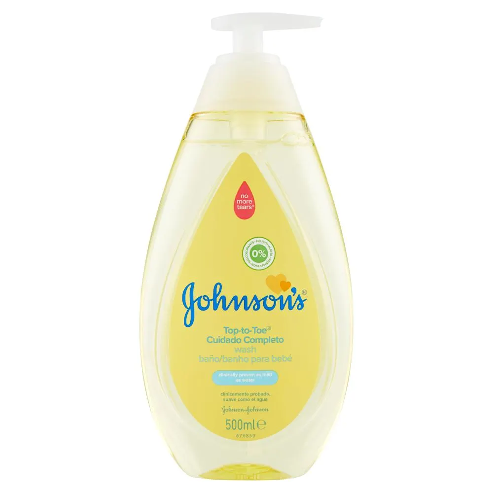 JOHNSON'S Baby, Bagno dalla Testa ai Piedi, Top to Toe, per Bambini e Neonati, 500ml