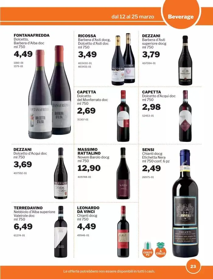 Volantino Food & Beverage da 12 marzo a 25 marzo di 2025 - Pagina del volantino 23